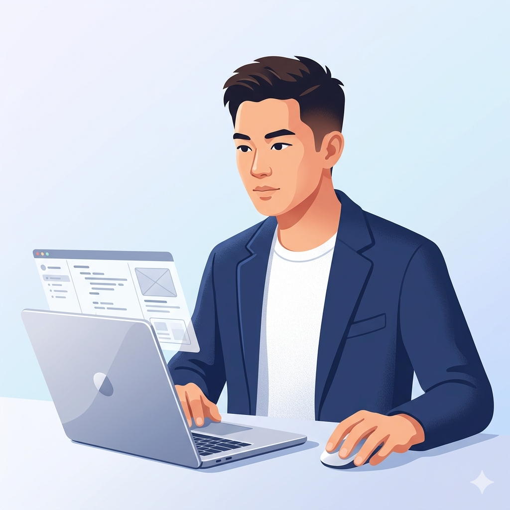 Professional team member portrait